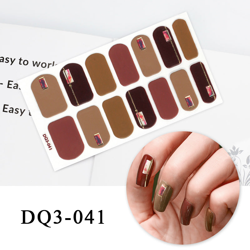 Nail Art Color Nail Stickers Simple Fashion