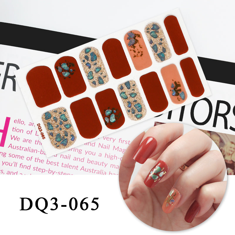 Nail Art Color Nail Stickers Simple Fashion