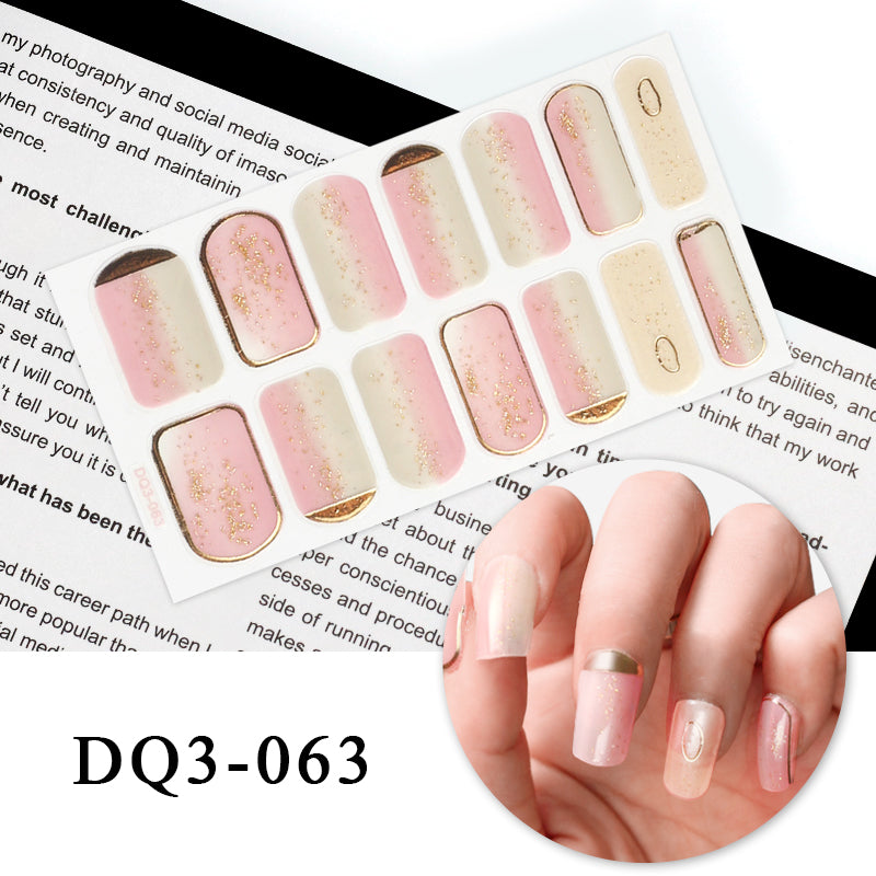 Nail Art Color Nail Stickers Simple Fashion